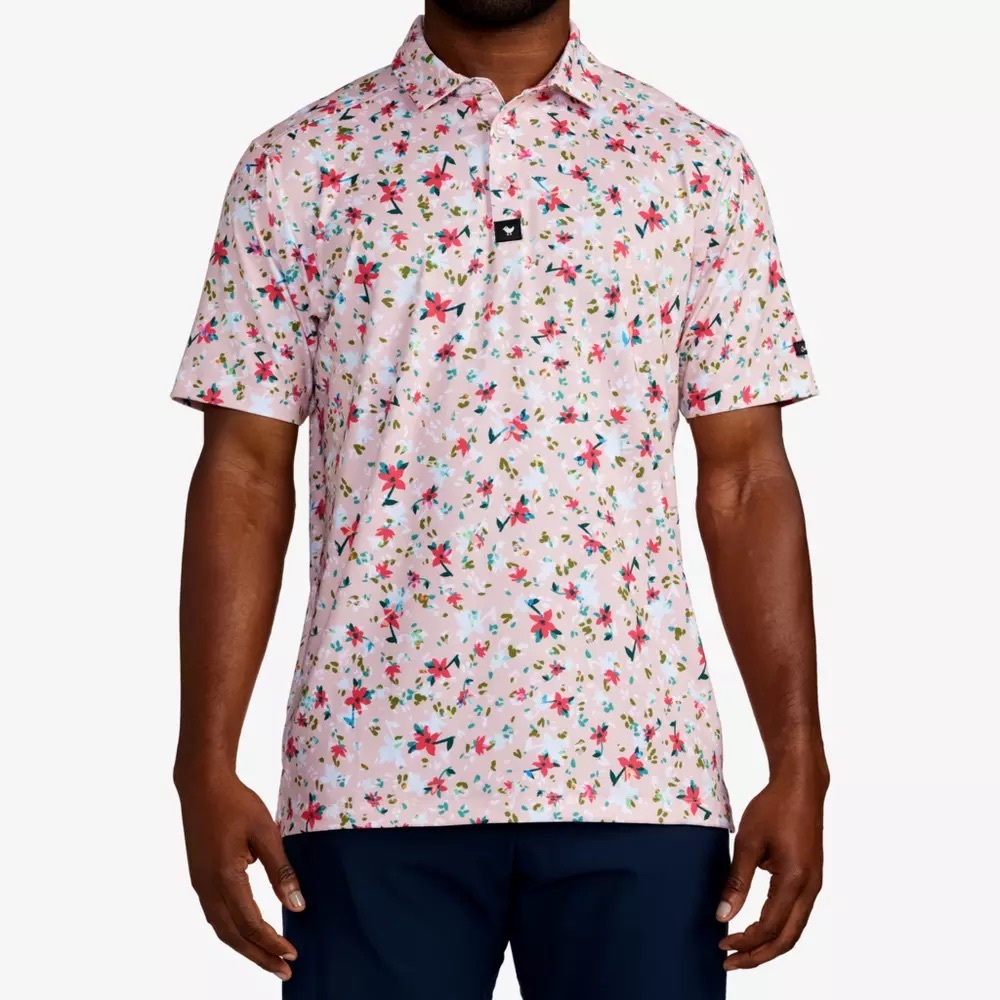 Bad Birdie Pink and Red Floral Short Sleeve Tee